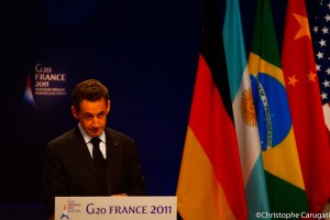 Monsieur Nicolas Sarkozy en conférence de presse