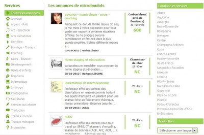 site de petites annonces