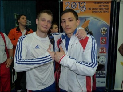 Guillaume Augugliaro et Arnaud Willig au Championnats d’Europe individuels de Gym Moscou Russie