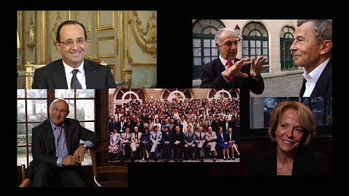 Promotion Voltaire : Hollande, Royal, de Villepin, Sapin, Jouyet