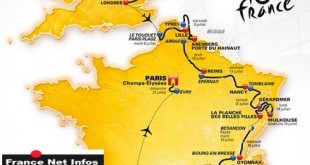 carte Tour de France 2014
