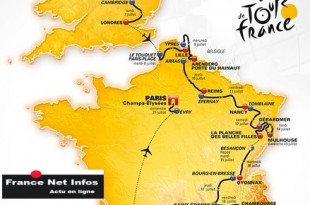 carte Tour de France 2014