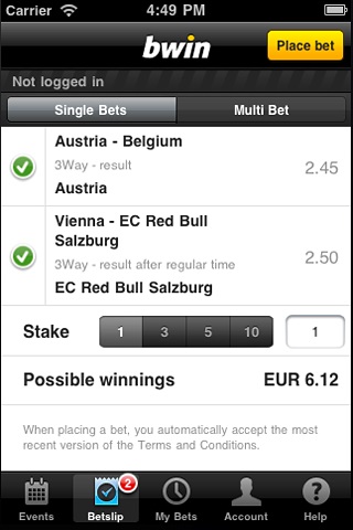 Bwin Sport app