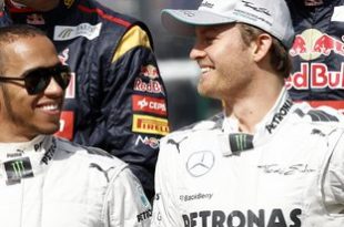 LEwis hamilton et Nico rosberg