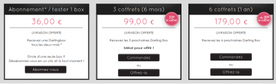 darling box prix
