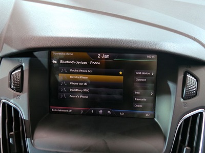 Un ecran tactile avec SYNC 2