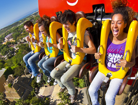Une des nombreuses attractions de PortAventura.