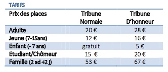 flammes tarif