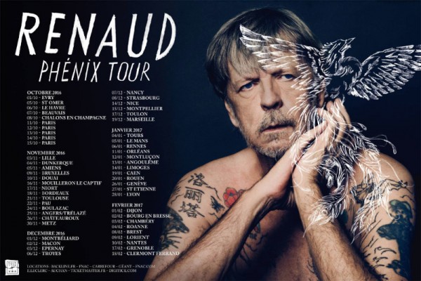 Date tournee Renaud France