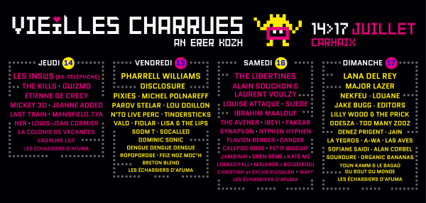 vieilles charrues 2016 affiche complète