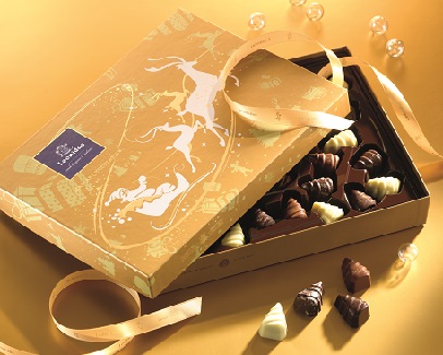 boite doree chocolat noel leonidas