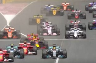 Formule1 Espagne 2017 depart