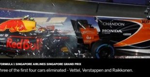 Formule 1 Singapour Vttel Verstappen Raikkonen