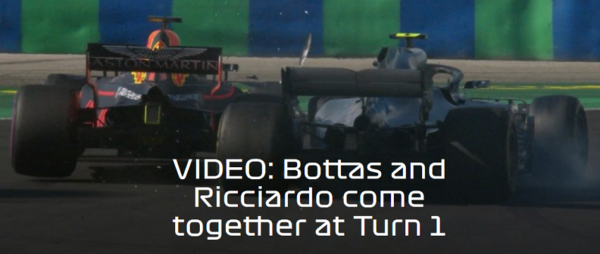 Formule 1 Grand Prix Hongrie Bottas Ricciardo