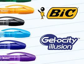 Bic Gel-ocity illusion