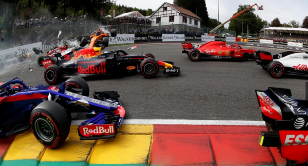 Formule 1 Grand Prix Belgique accident 1