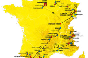 Carte tour de France 2019