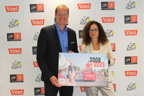 Vittel repart sur les routes du Tour de France jusqu'en 2023