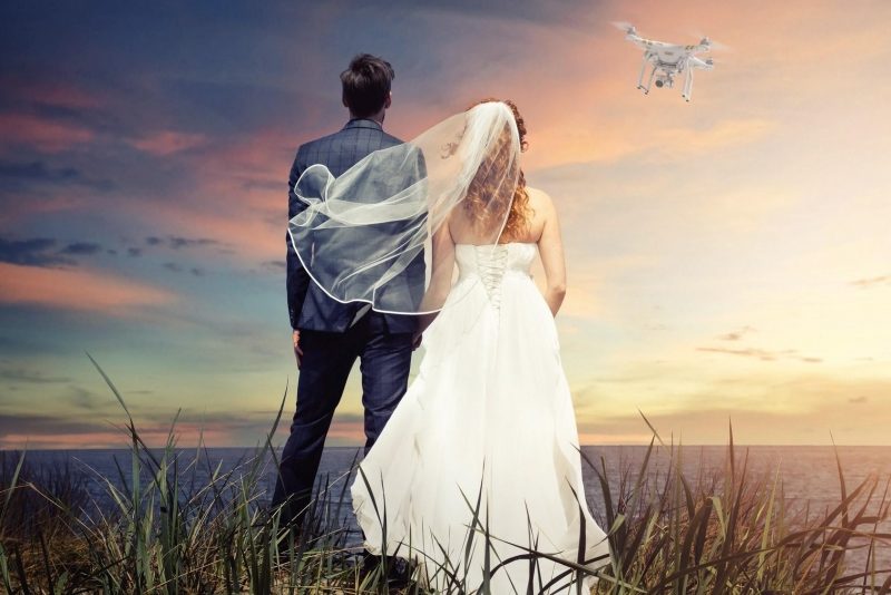 film de mariage en drone
