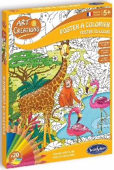 poster-a-colorier-géant-indéchirable-savane-africaine-sentosphere