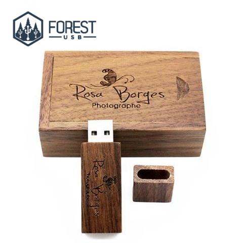 cles USB unique en bois
