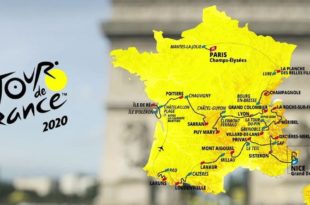 carte_tour_de_France 2020 reporté