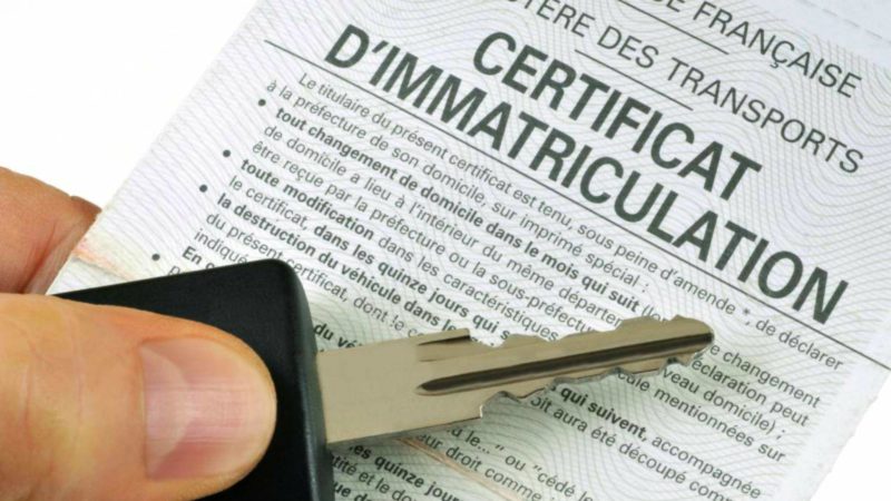 prix carte grise