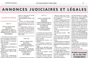 annonce legale