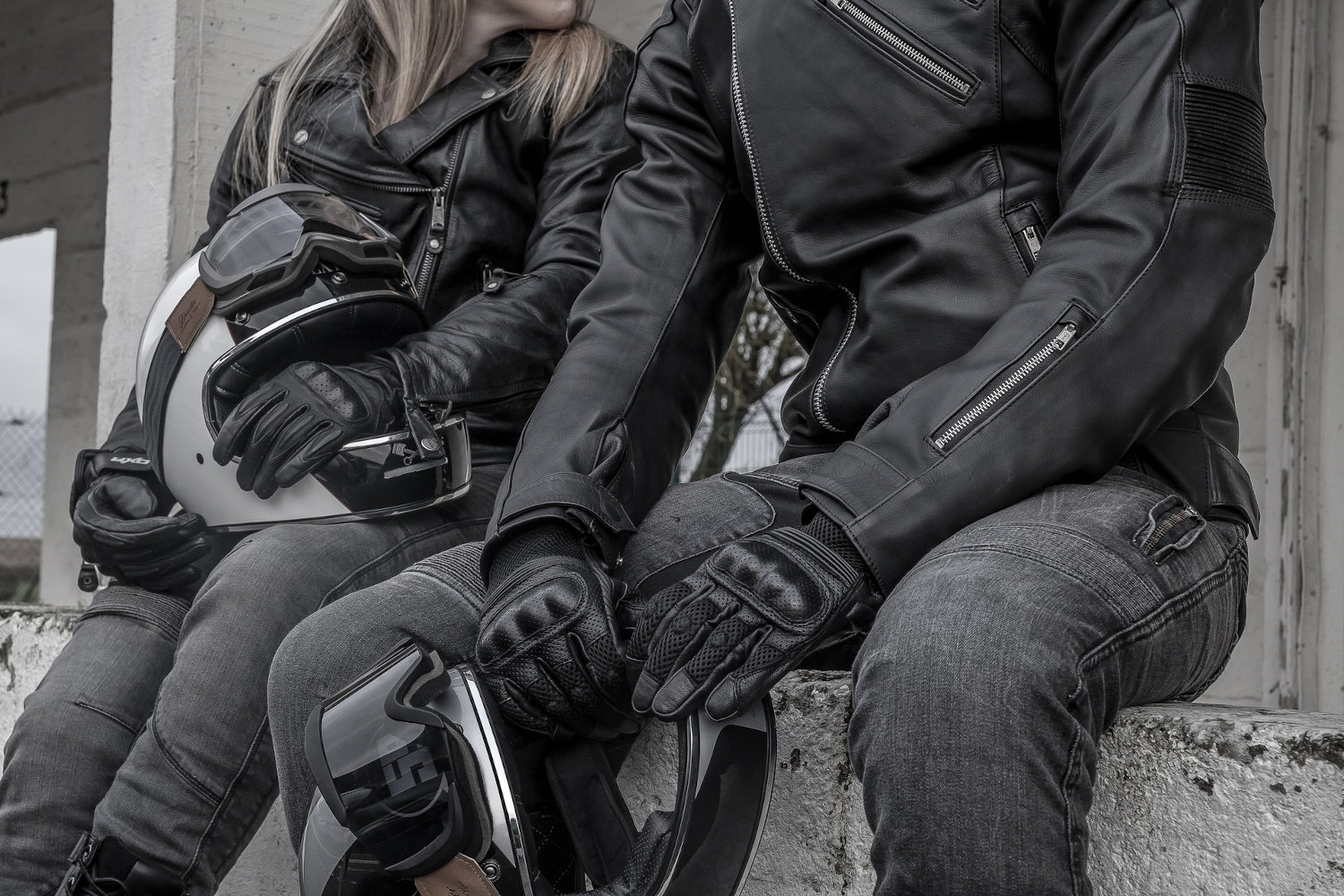 DEGEND London Noir  Veste Moto pour hommes avec Protections