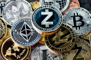 Bitcoins sur un marché de crypto-monnaies