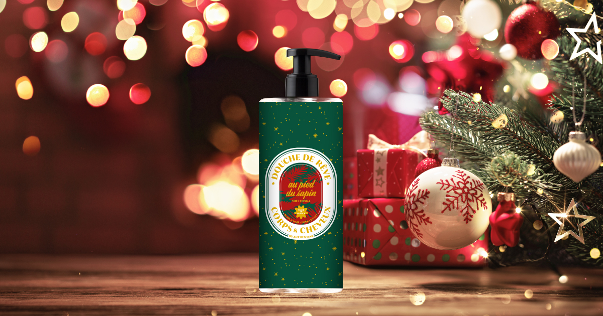 Authentine gel douche douche de reve au pied du sapin