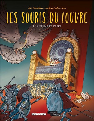 Les-souris-du-Louvre-T5-plume-épée-Delcourt