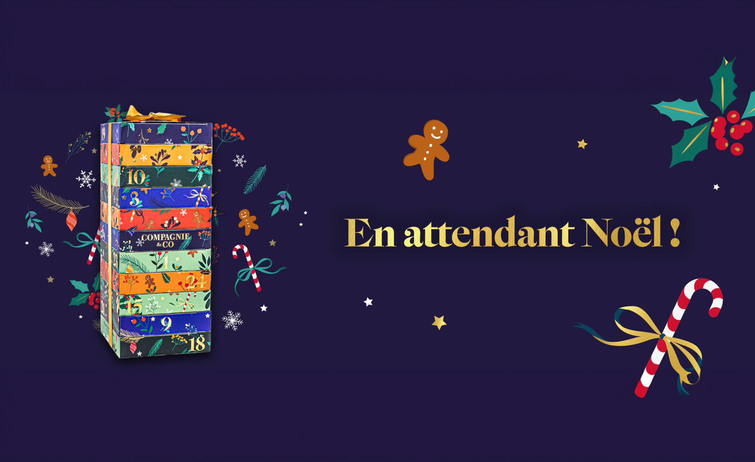 Calendrier de l'avent thé 2023 Compagnie & Co