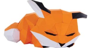 Agent-Paper-origami-3D-renard-couche