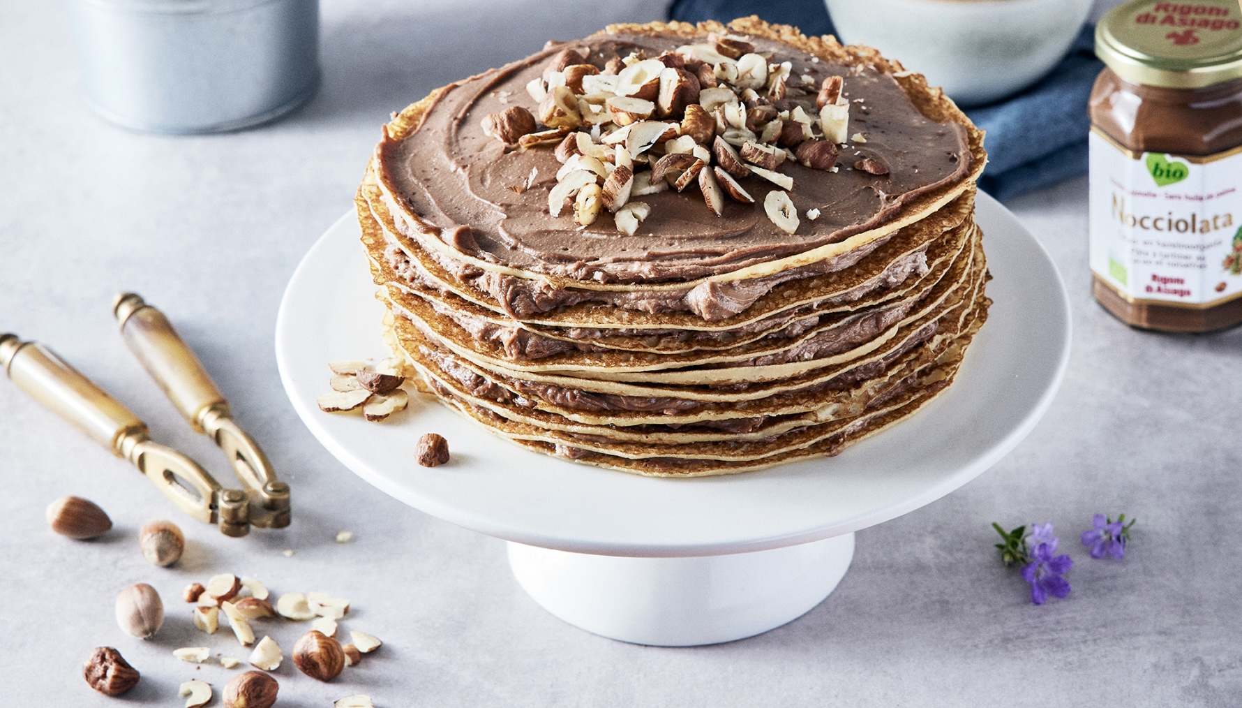 Gâteau de crêpes Nocciolata Rigoni di Asiago