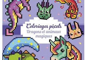 Temps-calme-coloriages-pixels-Dragons-animaux-magiques-Grund