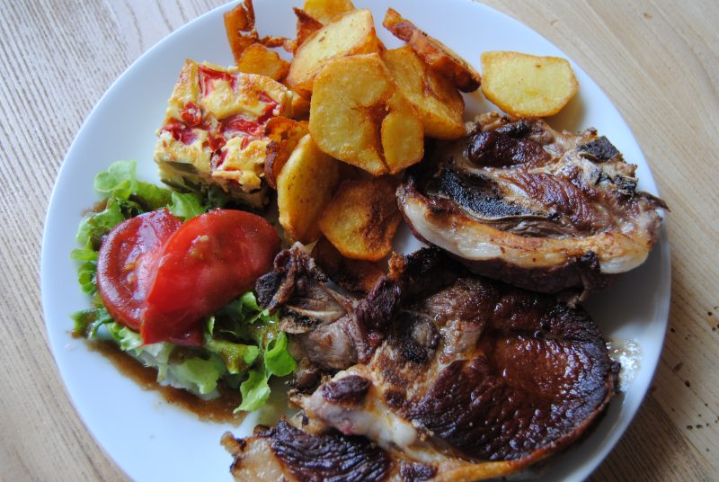 La viande issue de la ferme de Patrick @Auberge de Viella