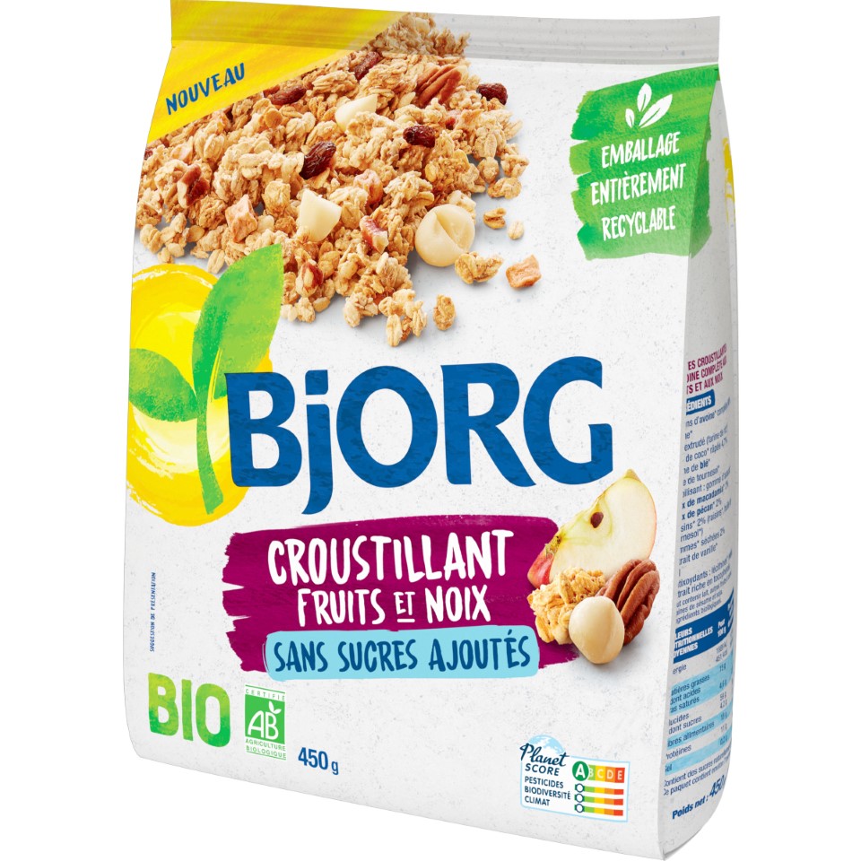 Bjorg croustillant fruits et noix