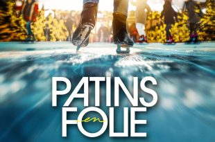 vue des patins sur glace avec la mention patins en folie