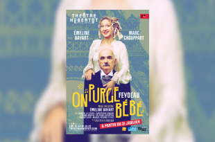 On purge bébé Feydeau mis en scène par Emeline Bayart au Théâtre Hébertot