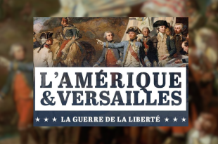 affiche spectacle des 250 ans de l'indépendance américaine à Versailles dans les jardins du Trianon