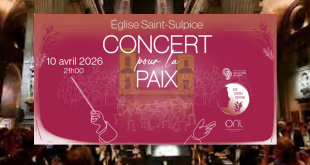 Concert pour la Paix à l’Église Saint-Sulpice à Paris avec chœur et orchestre