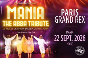 MANIA The Abba Tribute en concert au Grand Rex à Paris le 22 septembre 2026