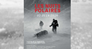 Affiche ou scène de l’événement Nuits polaires 2026 à Paris, organisé par Grand Nord Grand Large, réunissant explorateurs, scientifiques et artistes autour des expéditions polaires.