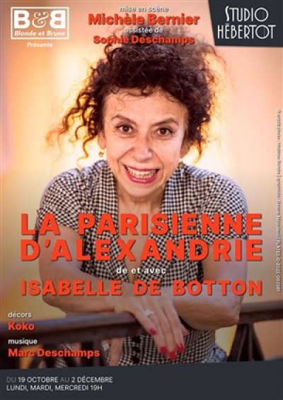 Affiche de La Parisienne d’Alexandrie au Studio Hébertot