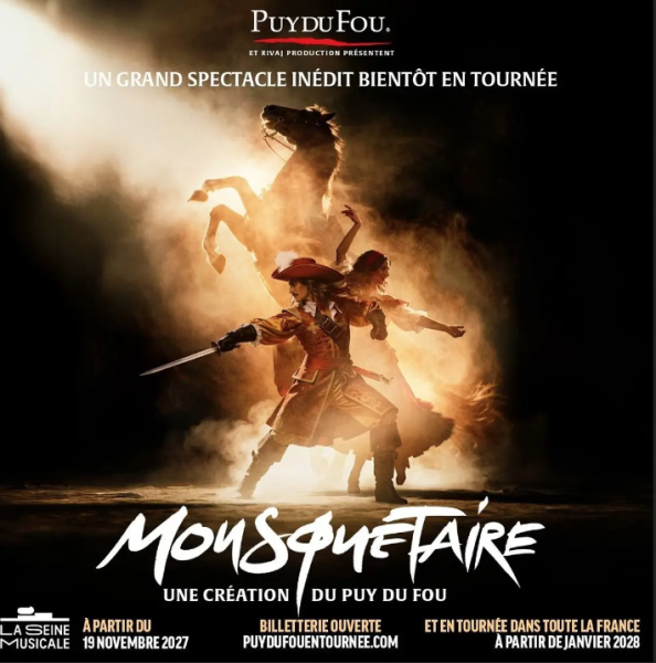 Mousquetaire, une création du Puy du Fou présentée à la Seine Musicale en novembre 2027