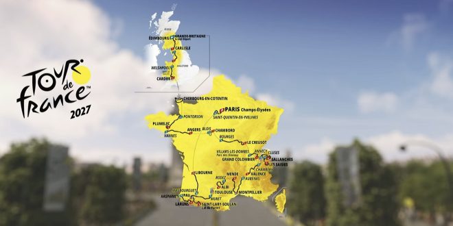 Carte Tour de France 2027 : un parcours spectaculaire entre Grande-Bretagne, Alpes et Pyrénées