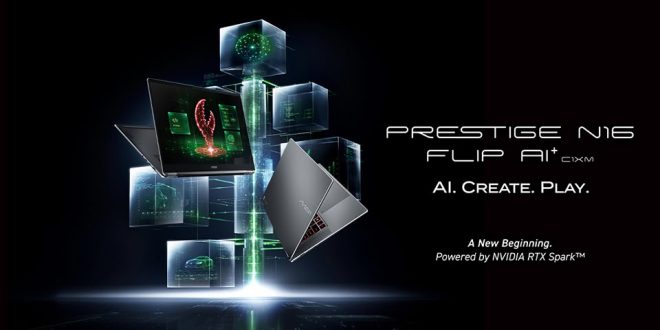 MSI Prestige N16 Flip AI+ : l’IA passe à la vitesse supérieure et s’invite dans le gaming